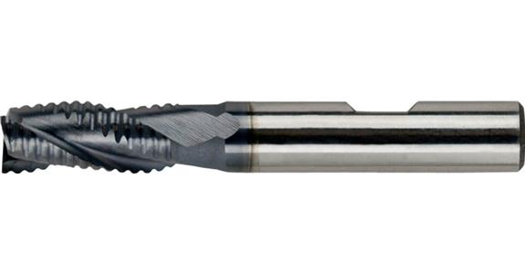 Schaft-Schruppfräser zyl. DIN 844 B Typ NR kurz 3 Schn. Z-Sch HSS-E/TiAlN 8 mm