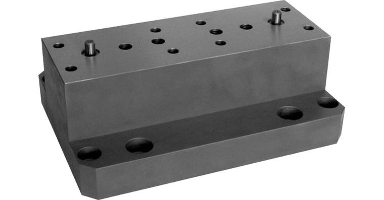 1027591233 Základová konstrukce, šíř. čelistí=60 mm, pro mech. středící zař. MZE kat. č.
