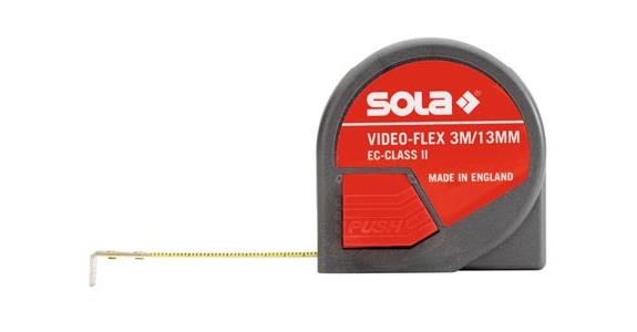 Pocket tape rule Video Flex automatic tape retraction length 3m tape width 13 mm