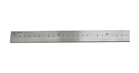 Working rule DIN 866/B lasered 1/1 mm graduation normal steel L=2000 mm