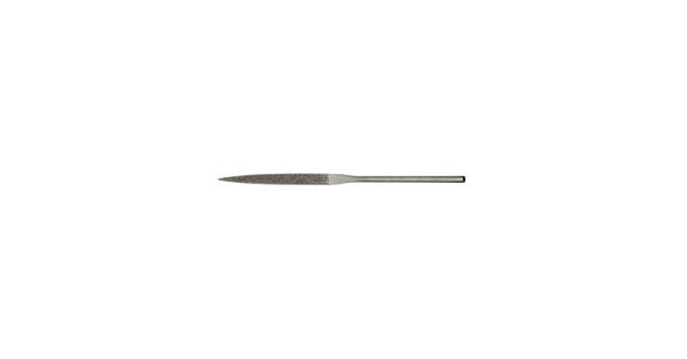 1041504104 Diamantový jehlový pilník, trojúhelníkový, D126 střední, L=140 mm, dřík prům. 3