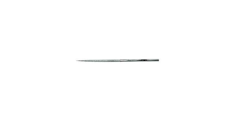 1041505104 Diamantový jehlový pilník, trojúhelníkový, D91 jemný, L=140 mm, dřík prům. 3 mm