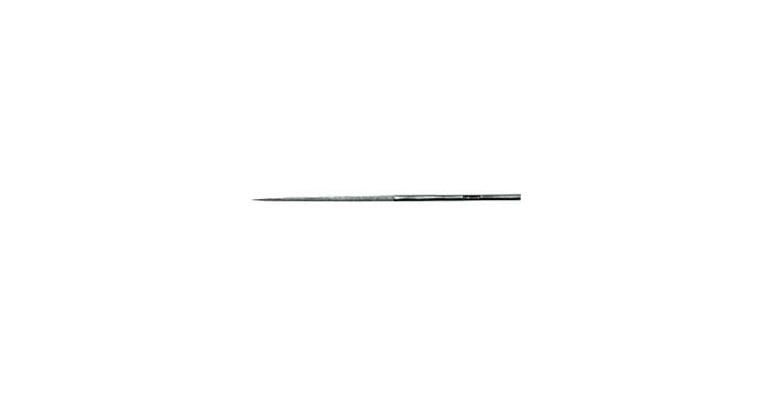 1041505107 Diamantový jehlový pilník, kulatý, D91 jemný, délka 140 mm, dřík prům. 3 mm