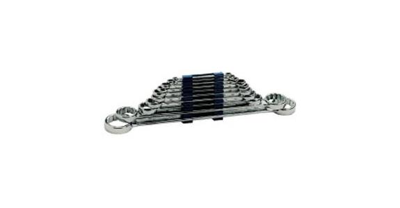 Straight box-end wrench DIN 837 ISO 10103 vanadium-extra-steel AF 16x17 mm
