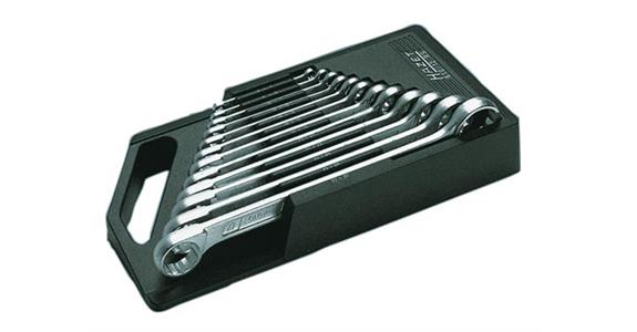 Oboustranný zavřený klíč HAZET, 12 ks, 6x7–27x32 mm, DIN 837 B