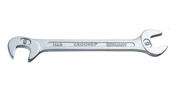 Small double open-end wrench V34CrMo4 steel size 8x8 mm