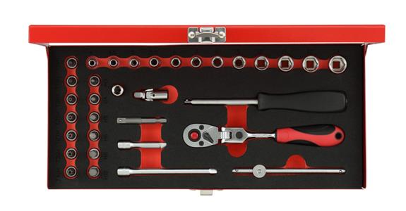 Hexagon socket wrench set 1/4 inch 33 pcs AF 4-13 Allen 3-10 ResisTX® 10-40