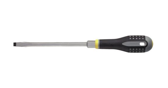 Workshop slotted screwdriver 3-component handle, hex shoulder 1.6x8.0x175 mm