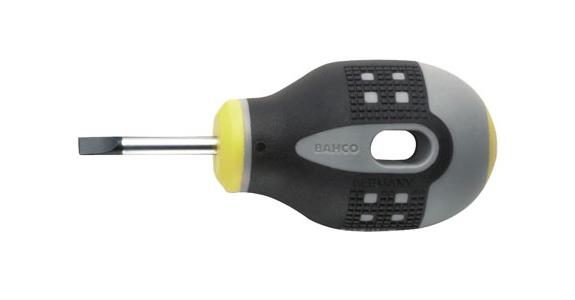 Short slotted screwdriver 3-component handle 0.6x3.5x25 mm