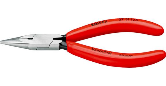 Precis. engineer's pliers head polished flat-round L 125mm smooth grip. surfaces