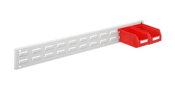 Wall rail for slotted plate LxH = 460x100 mm RAL 7035
