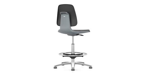 Work swivel chair Labsit glide runners PU foam anthracite seat height 520-770mm
