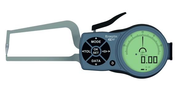Digitální vnější hmatadlo pro rychlé měření typ K2R20 st. krytí IP67 MR 0-20 mm