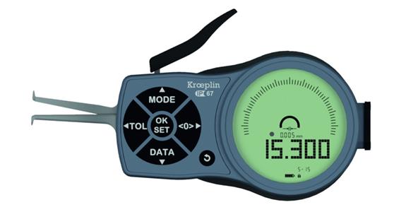 Digital internal quick probe deg. of protect. IP 67 type L105 MR 5-15 mm