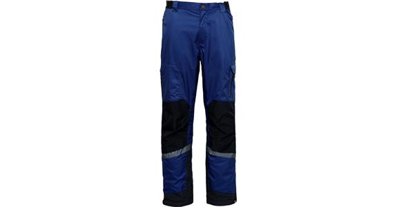 Strečové kalhoty navy/černé, 5XL