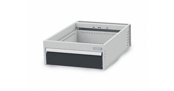 Závěsný blok zásuvek Š555xH736xV208 mm, 1 zásuvka RAL7035/7016