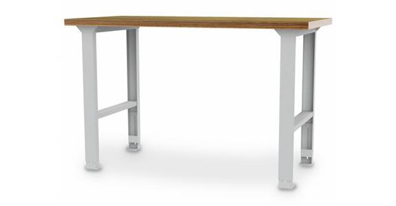 Řadový dílenský stůl Š2000xH750xV859–1059 mm s pracovní deskou 40 mm BMP
