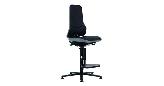 Otoč. prac. židle Neon 3 výška sedáku 590–870mm čaloun. kluzy šedý flexi pás