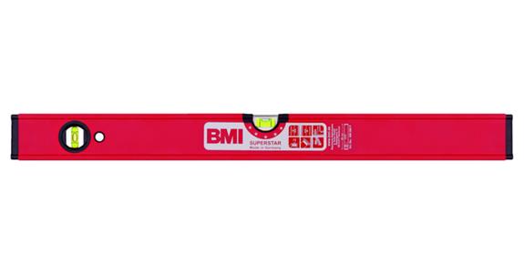 Aluminium spirit level Superstar 400 mm magnet measuring accuracy 0.5 mm/m
