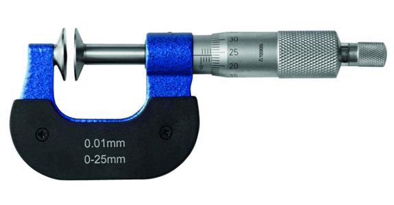 Mikrometr s diskovými měřicími plochami 125-150 mm prům. měř. ploch 20 mm