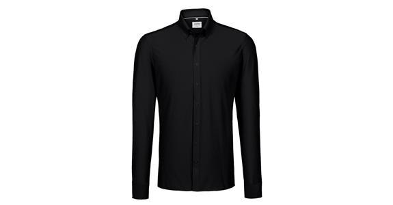 Košile s dlouhým rukávem, černá, regular fit, L