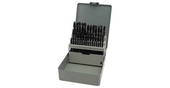 Sada spirálových vrtáků HHW DIN 338 HSS typ N prům. 6–10,0 mm v boxu