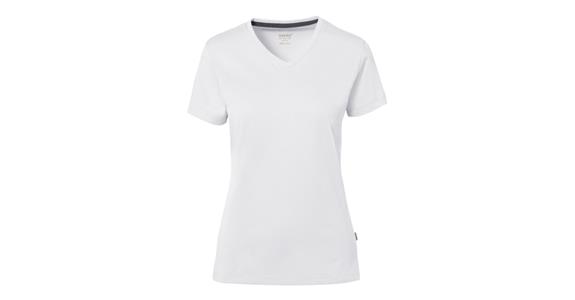 Dámské tričko V, Cotton Tec, bílé, M