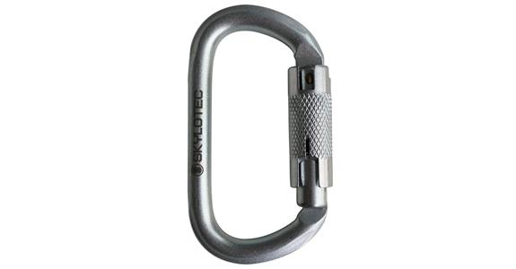 Karabina Ovalsteel TRI, rozevření 18 mm, mez pevnosti 30 kN