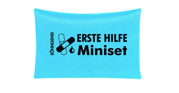 Mini sada pro první pomoc, modrá Obsah: Náplasti/obvazy na drobná zranění