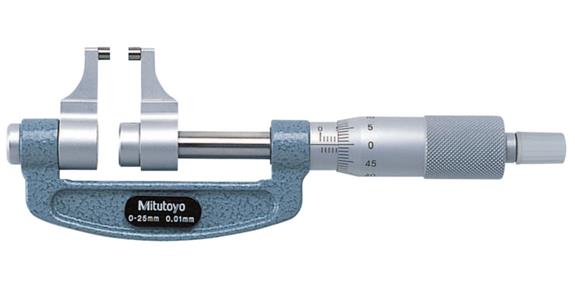 MIKROMETR S MĚŘICÍMI RAMENY 25-50 MM ODEČET 0,01