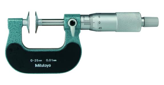 MIKROMETR S DISKOVÝMI MĚŘICÍMI PLOCHAMI MR 75-100 MM ODEČET 0