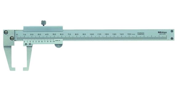 Posuvná měřítka s úhlovými měřicími povrchy 0-150 mm
