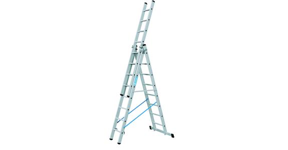 Víceúčelový žebřík ZARGES, 3 části, 3x8 příčlí, 5,80 m