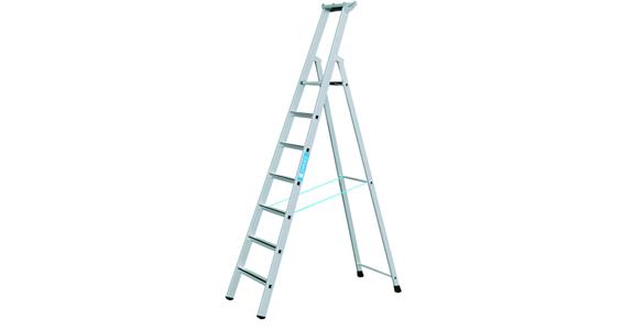 Step ladder 7 steps working height 3.85 m ladder length 2.71 m