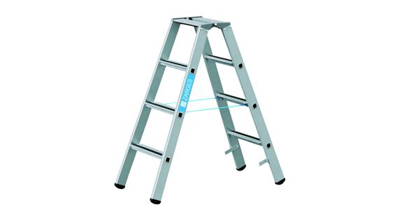 Step ladder 2x4 steps working height 2.55 m ladder length 1.15 m
