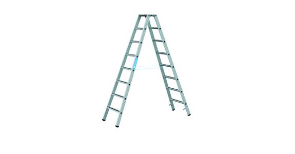 Step ladder 2x8 steps working height 3.60 m ladder length 2.27 m