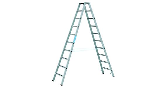 Step ladder 2x10 steps working height 4.15 m ladder length 2.83 m