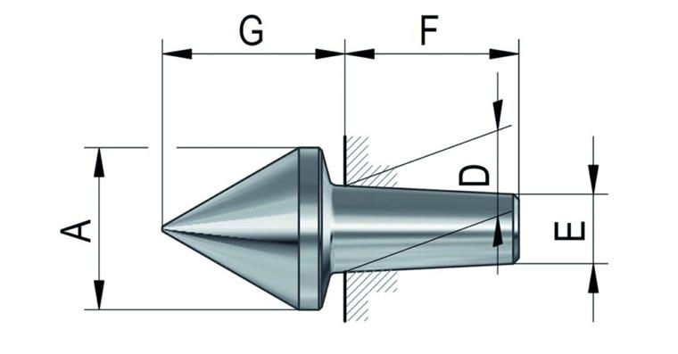 1024210104 Vložka s úhlem hrotu 60° RÖHM pro MK 108