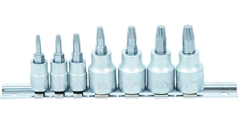 1051997100 Screw extractor set 1/4 inch + 3/8 inch for TX® T10-T40 7 pieces
