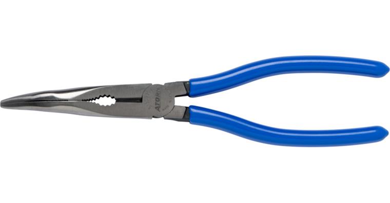 1056284101 Kleště s úzkými čelistmi DIN 5475, 200 mm, zahnuté, leštěné
