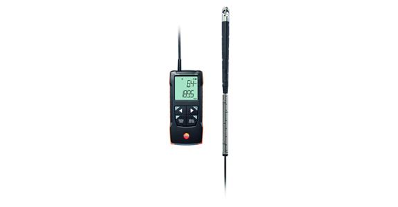 testo 416 digital impeller anemometer dia. 16 mm with app connection