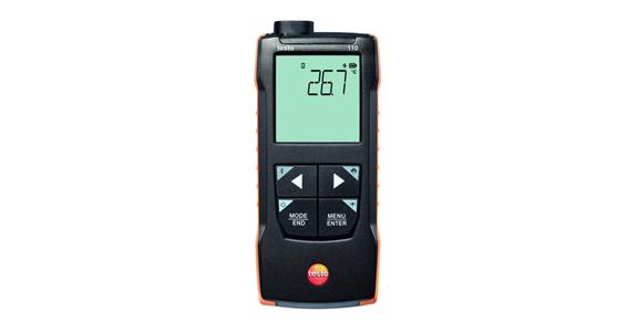 testo 110 1-channel temperature meas. inst. NTC and PT100 with app connection