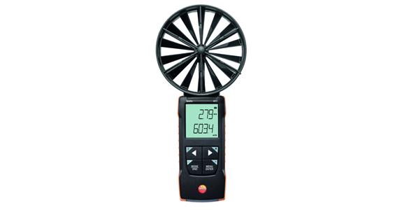 testo 417 digital impeller anemometer dia. 100 mm with app connection