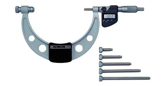 Mitutoyo micrometer with interchangeable anvil 150-300 mm