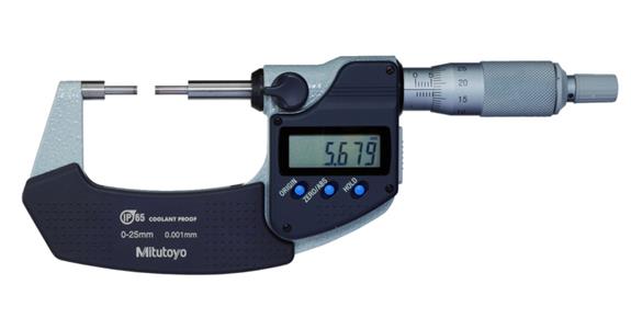 Mikrometr IP65 s datovým výstupem MR 0-25 mm průměr hrotu 3x10 mm 