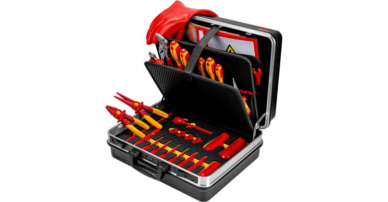 1001607144 Kufřík E-mobility Basic obsahující 32 kusů nářadí VDE