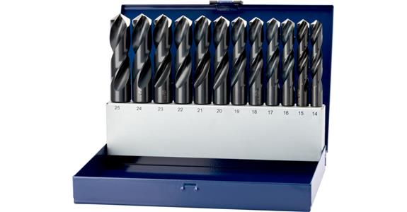 Sada spirálových vrtáků ATORN, typ N, průměr 14,0 – 25,0 mm, po krocích 1,0 mm