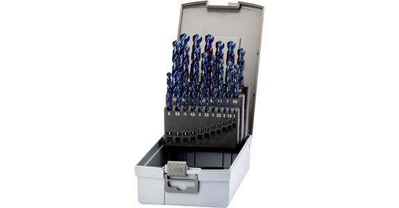 Sada spirálových vrtáků ATORN U4 HSSE-TiNAlOX 1,0–13 mm, 0,5 v kazetě