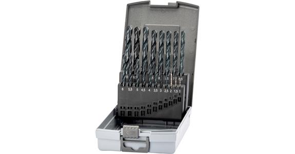 Sada spirálových vrtáků ATORN N HSS DIN 338 1,0–10,0 mm, 0,5, v kazetě