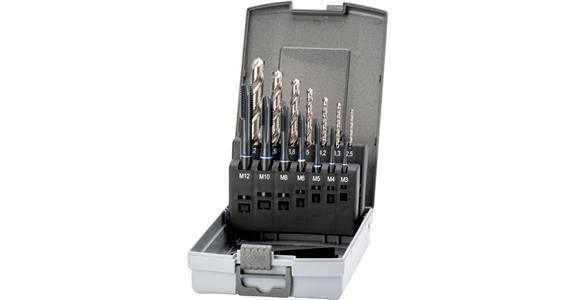Sada závitníků M3-M12 ATORN + jádrové vrtáky M3-M12 TH 3xD 0° P 1300
